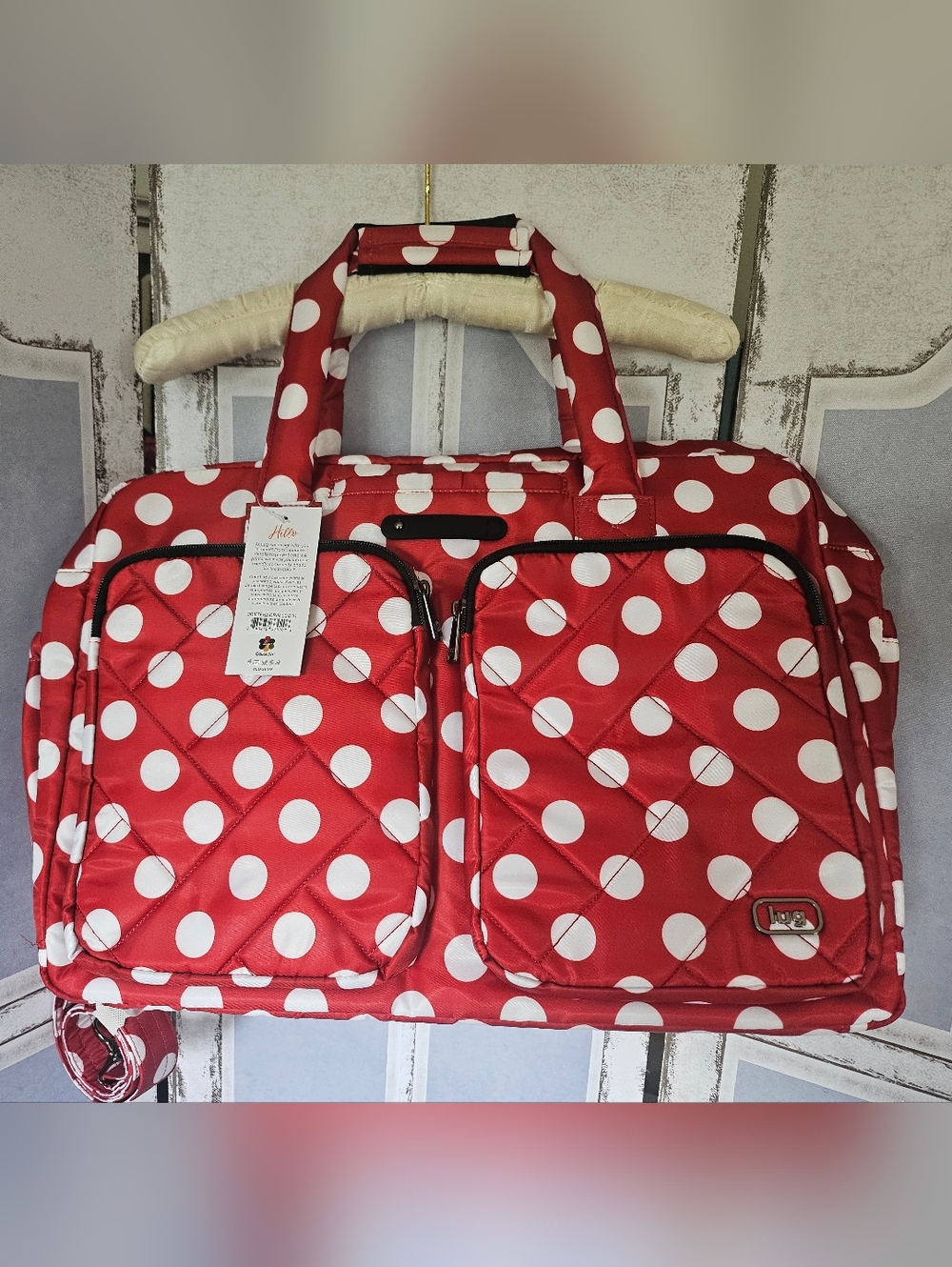 $101 Retail NWT Lug Disney Collectible Travel Tote "Drifter" Minnie Mouse